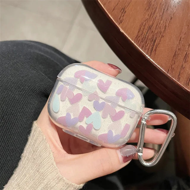 Colorful Heart Glitter Case for AirPods