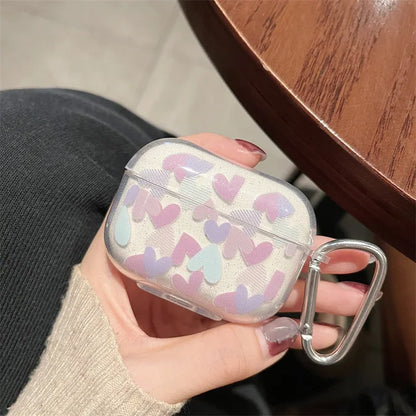 Colorful Heart Glitter Case for AirPods