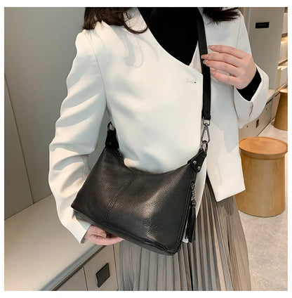 Tassel Luxe Leather Satchel