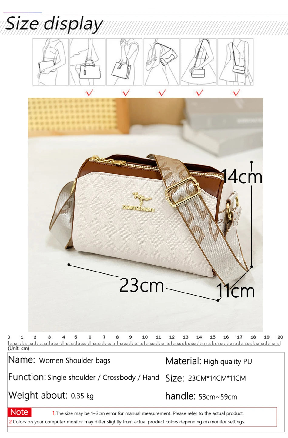 Luxury Soft Square Crossbody