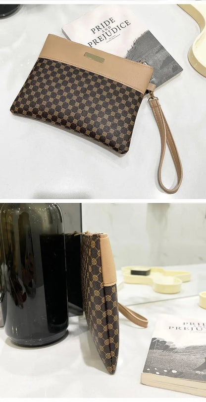 Women's Retro Print Clutch Wallet