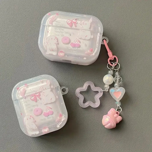 Korean Cherry Rabbit AirPods Case