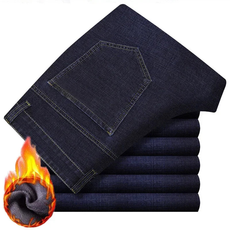 2024 Men's Winter Fleece Jeans