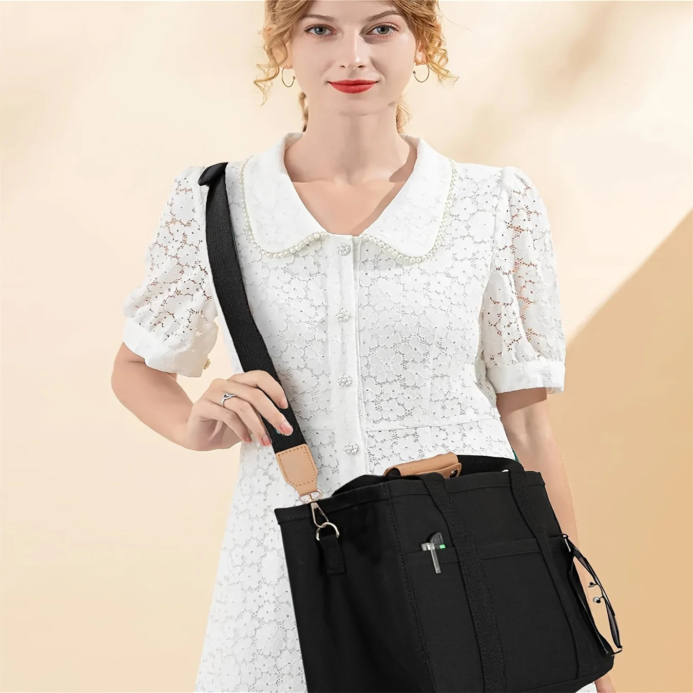Women's Canvas Multi Tote Handbag