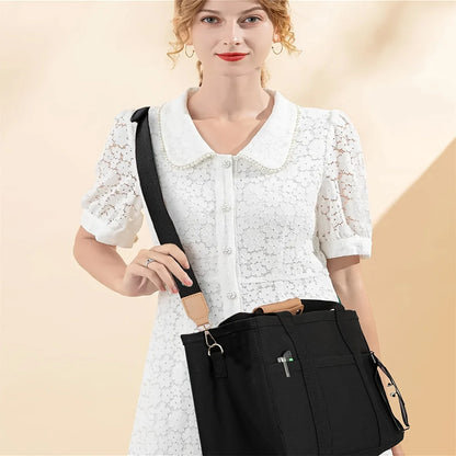 Women's Canvas Multi Tote Handbag