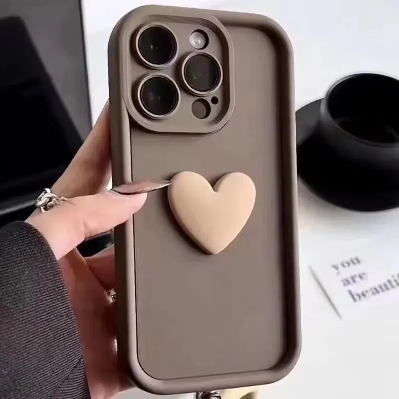 3D Love Heart iPhone Case