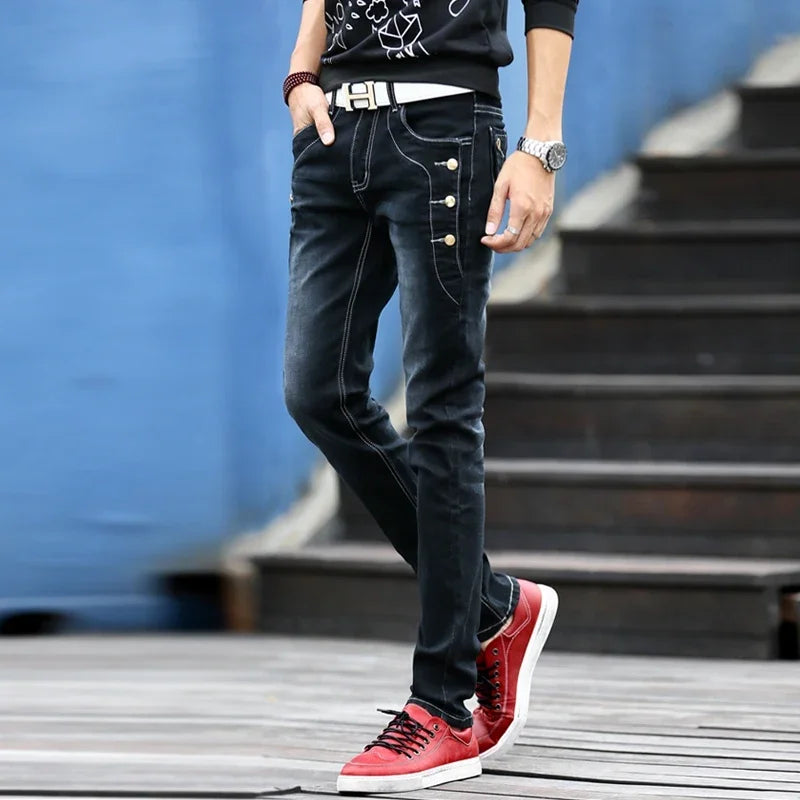 2024 Korean Style Slim Fit Jeans