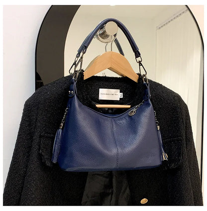 Tassel Luxe Leather Satchel
