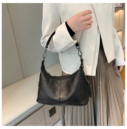 Tassel Luxe Leather Satchel