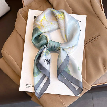 Luxury Silk Print Scarf