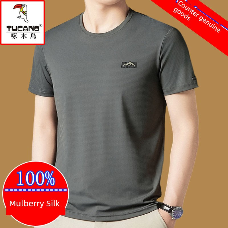 Mulberry Silk Crew Neck Tee