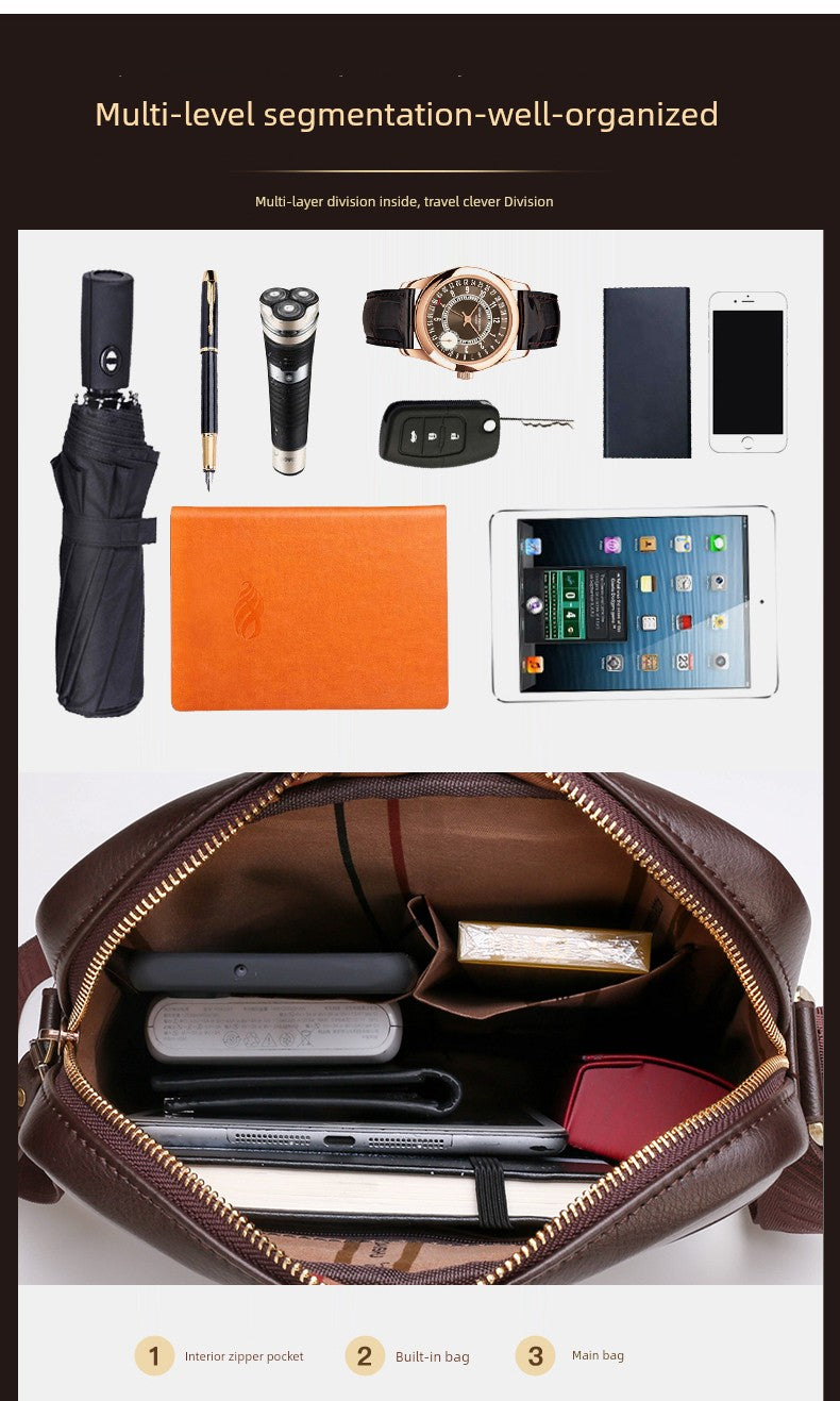 UrbanEdge Leather Sling Pack