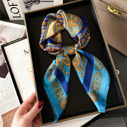 Luxury Silk Print Scarf