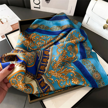 Luxury Silk Print Scarf