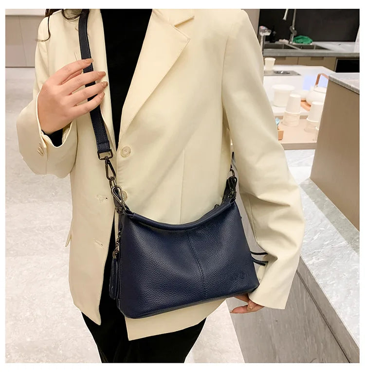 Tassel Luxe Leather Satchel