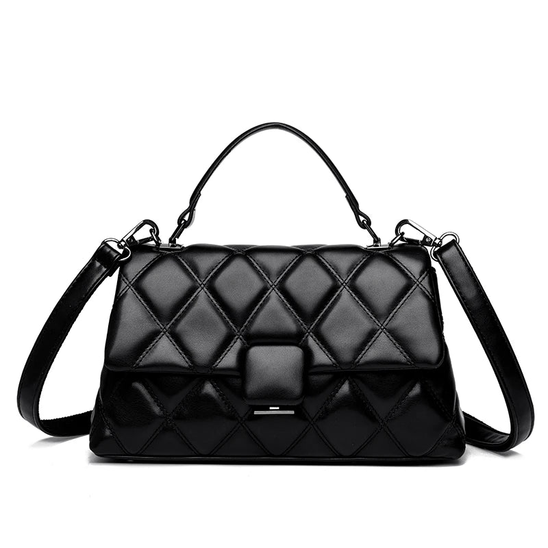 Trendy Women's Soft Leather Shoulder Bag