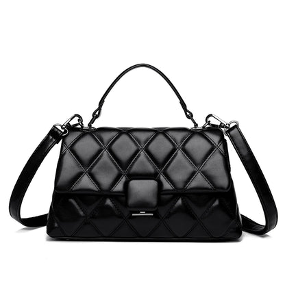 Trendy Women's Soft Leather Shoulder Bag