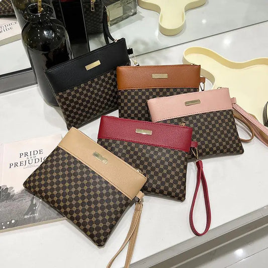 Women's Retro Print Clutch Wallet