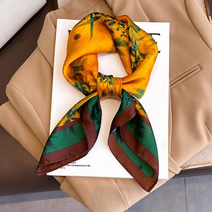 Luxury Silk Print Scarf