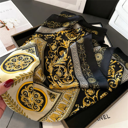 Luxury Silk Print Scarf