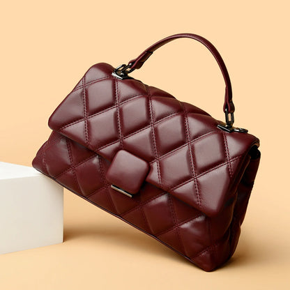 Trendy Women's Soft Leather Shoulder Bag