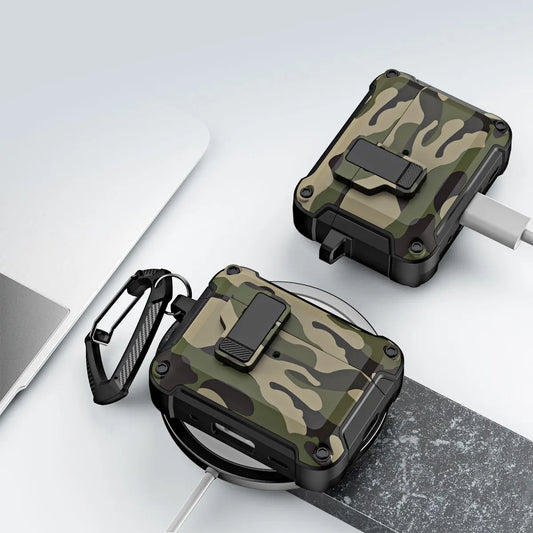 Camouflage Hard Shell Protective Case for AirPods.