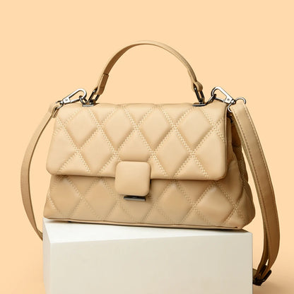 Trendy Women's Soft Leather Shoulder Bag