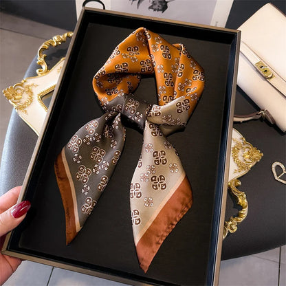 Luxury Silk Print Scarf