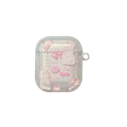 Korean Cherry Rabbit AirPods Case