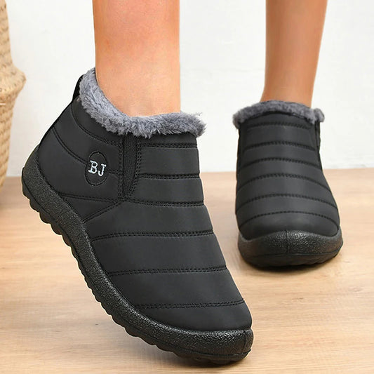 Women's Soft Waterproof Winter Sneakers - Comfortable, Non-Slip Casual Shoes