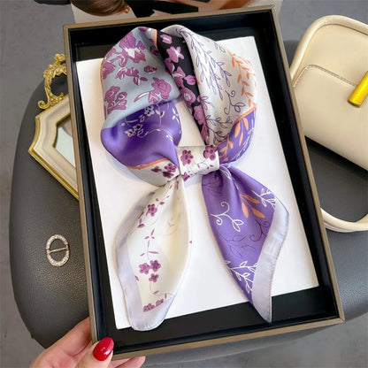 Luxury Silk Print Scarf