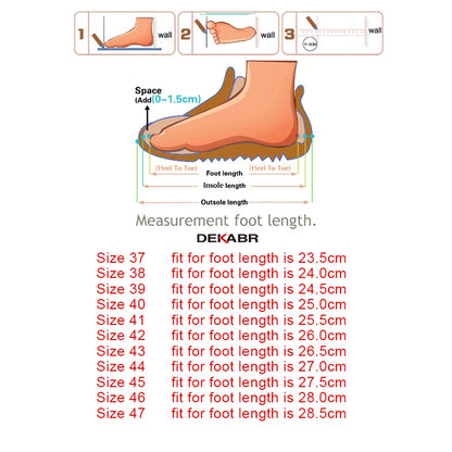 DEKABR Genuine Leather Slip-Ons