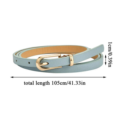 Candy Color Thin Waist Belt