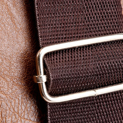 Men's USB Leather Crossbody Chest Bag
