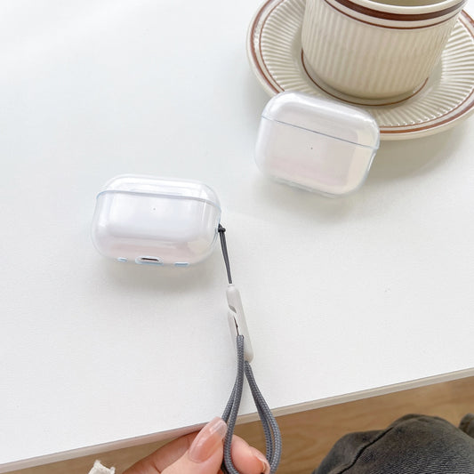 Clear AirPods Case with Lanyard Strap