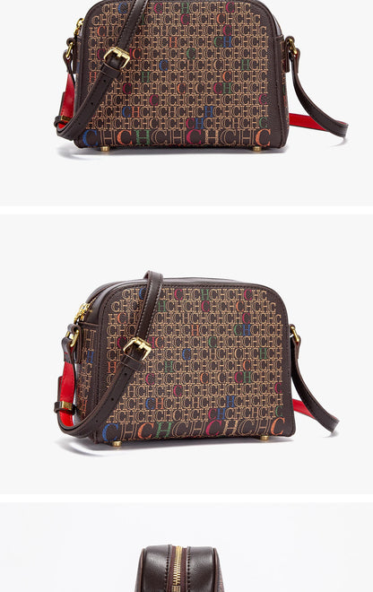 Classic Print PVC Shoulder Bag