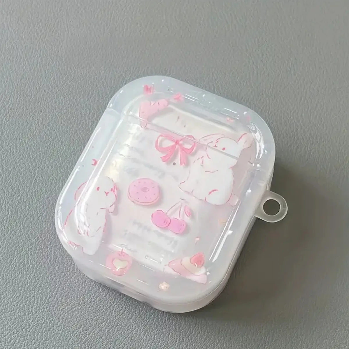 Korean Cherry Rabbit AirPods Case