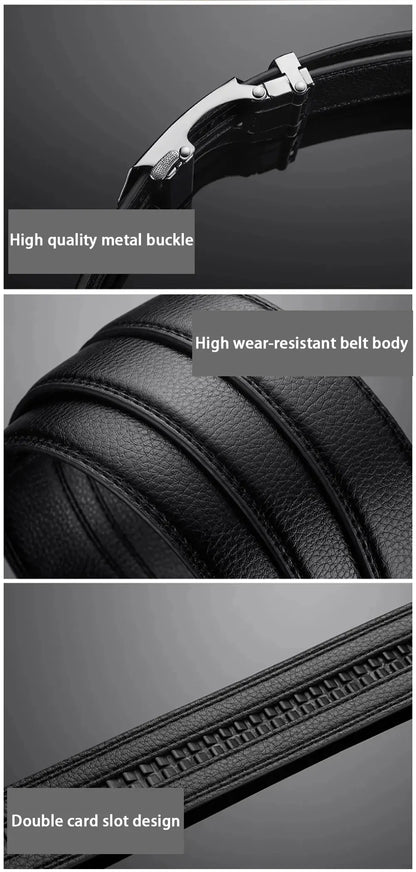 Luxury PU Leather Men's Belt