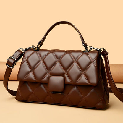 Trendy Women's Soft Leather Shoulder Bag