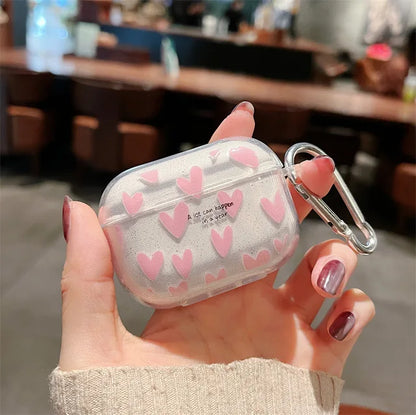 Colorful Heart Glitter Case for AirPods