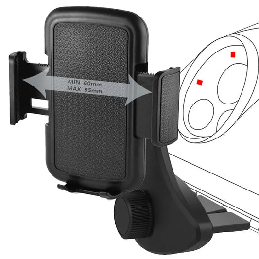 Universal CD Slot Car Phone Holder