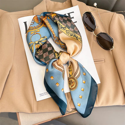 Luxury Silk Print Scarf