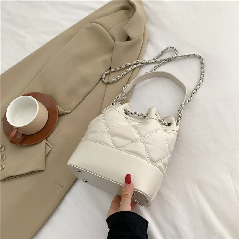 Car Sewing Bucket Shoulder Bag