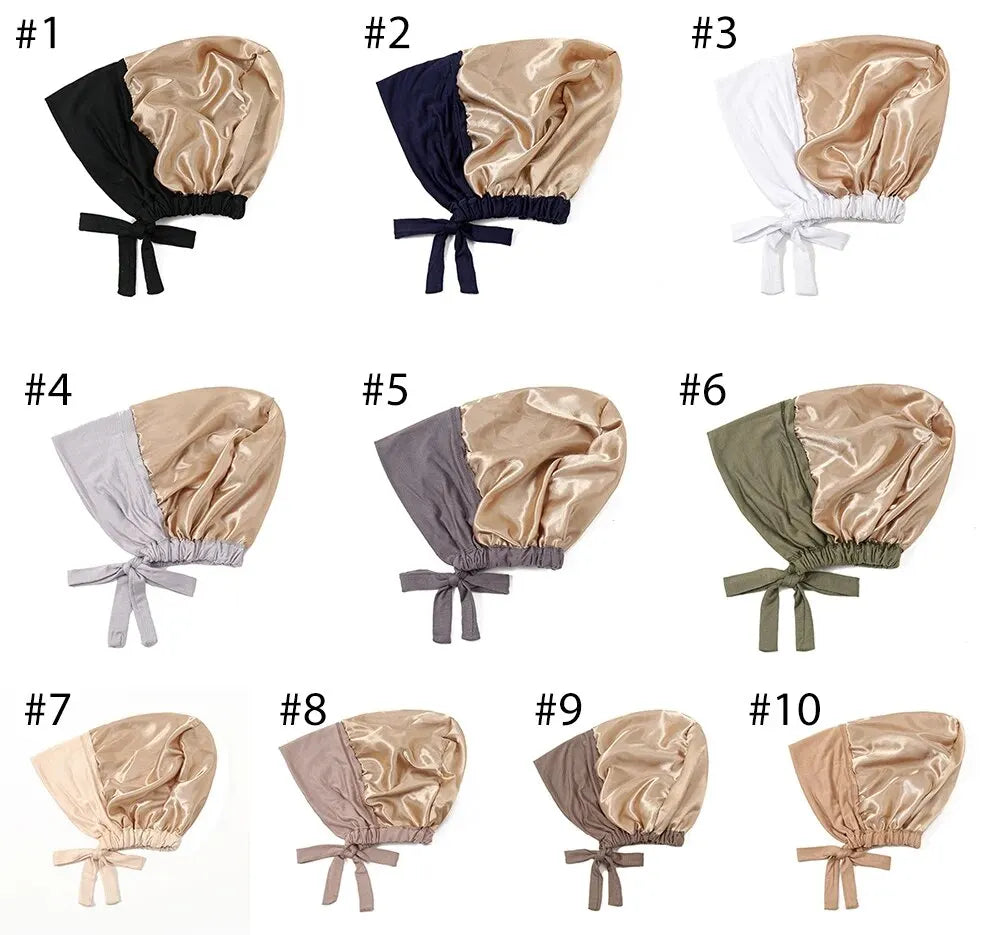 Modal Satin Hijab Cap