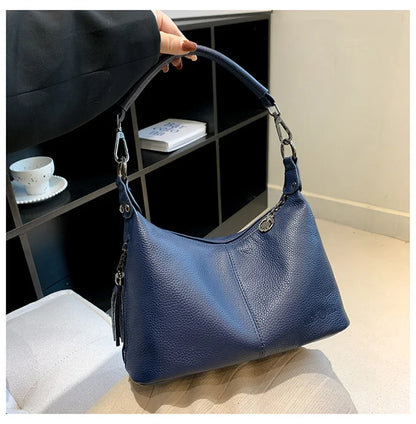 Tassel Luxe Leather Satchel