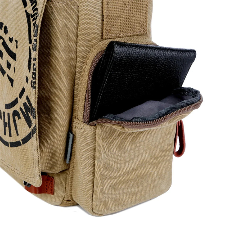 Weixier Canvas Travel Satchel