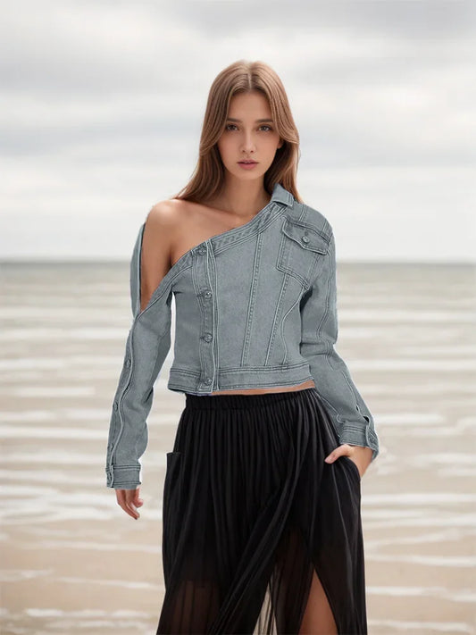 Chic Plus-Size Denim Jacket