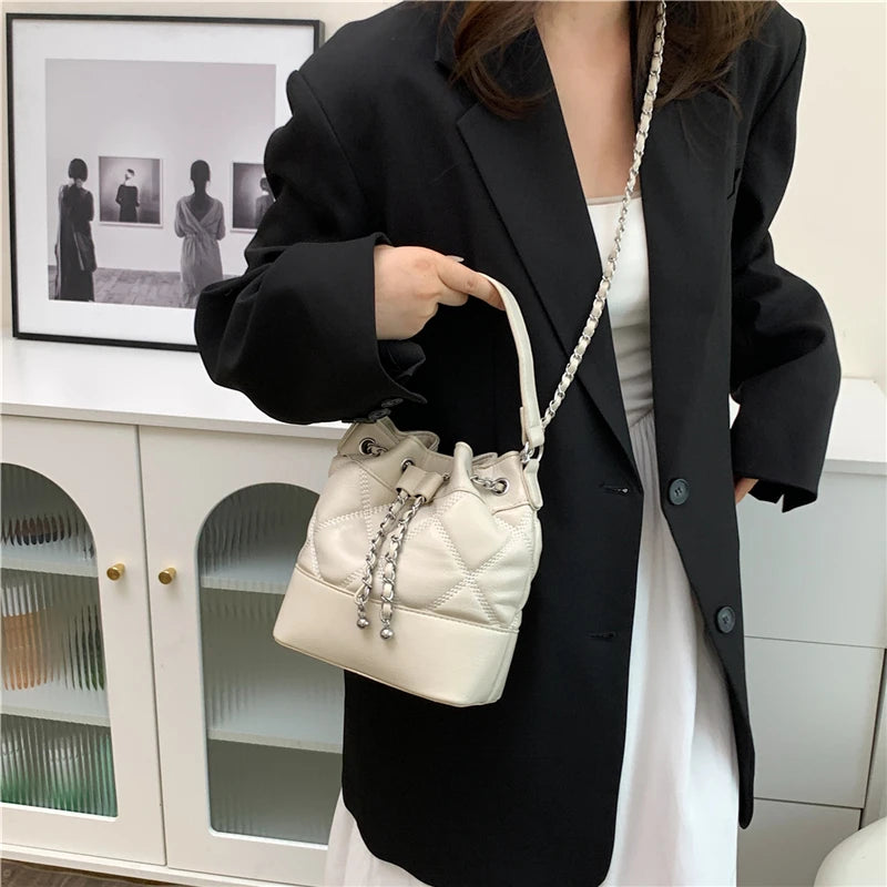 Car Sewing Bucket Shoulder Bag