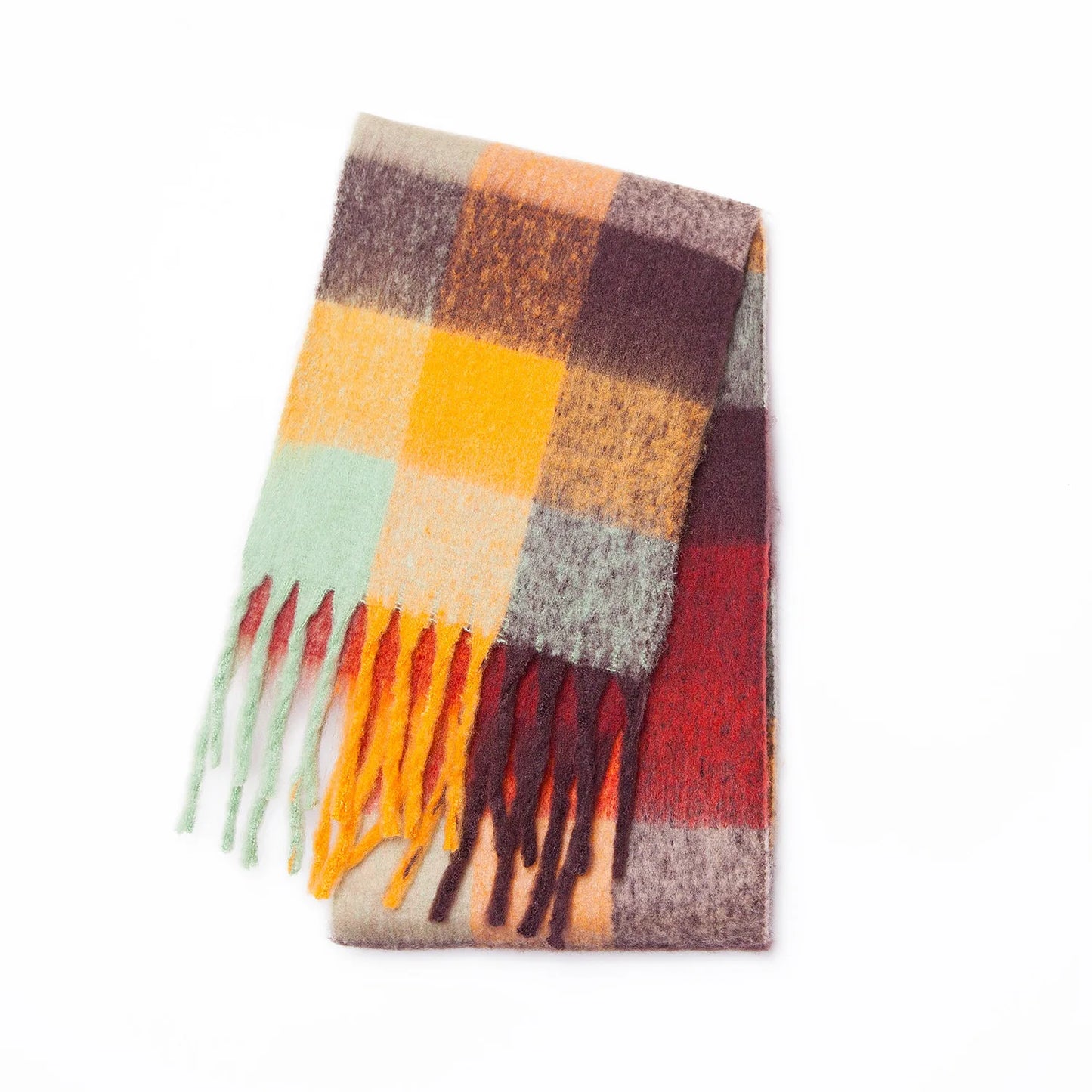 Warm Cashmere Rainbow Scarf