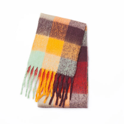 Warm Cashmere Rainbow Scarf